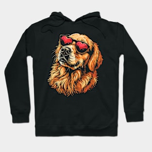 Golden Retriever Valentines Day Hoodie